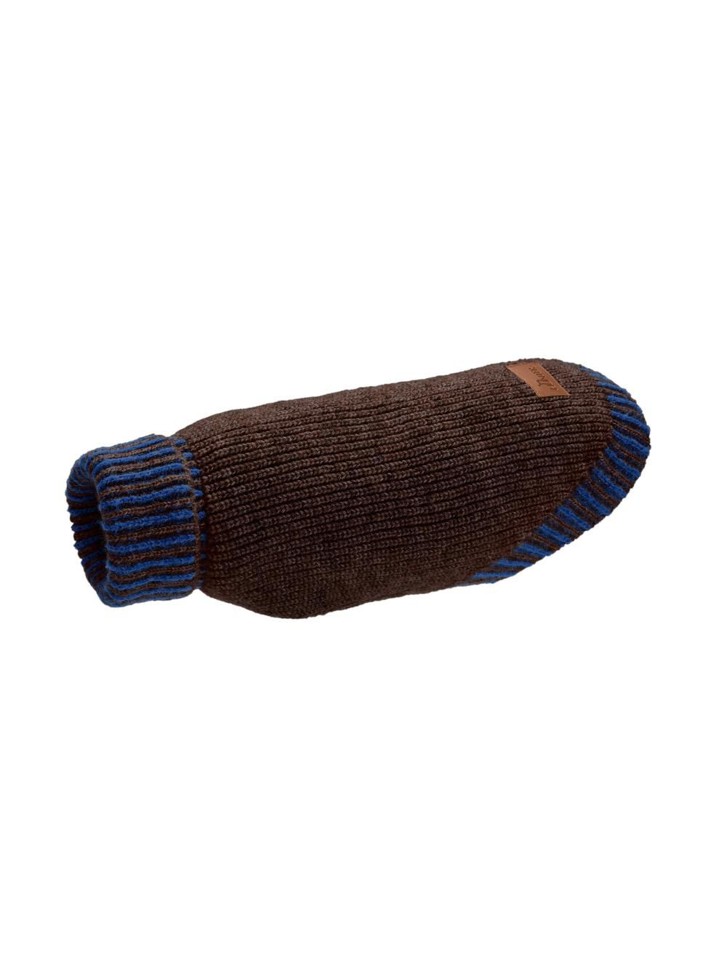 Hunter - Hundepullover Odense 45 + hat, brun/blå