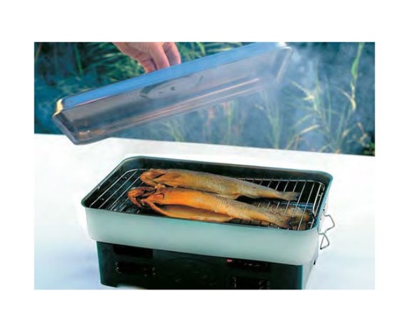 Fumoir en acier inoxydable Behr ECOplus Stainless Steel Table Smoker