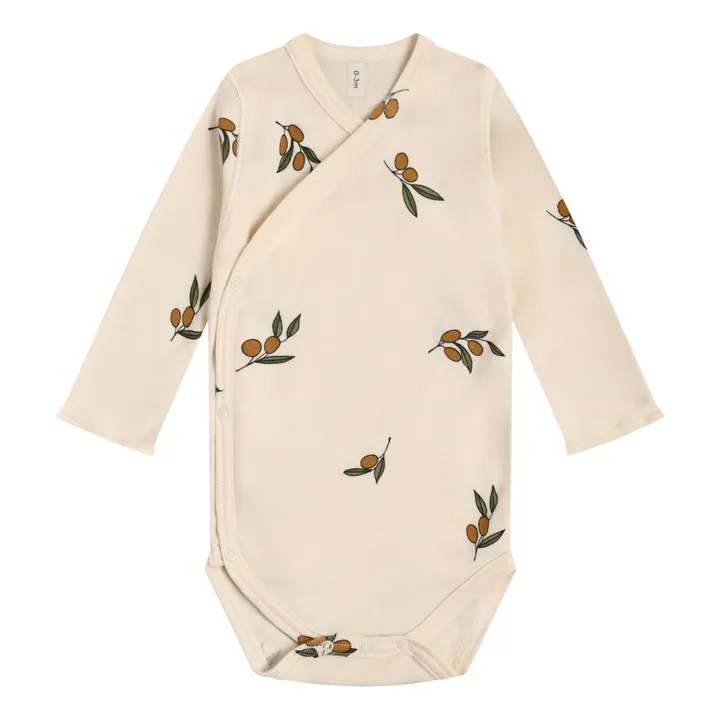 Organic Zoo Body Coton Bio Côtelé Olive Garden Wrap | Gris galet