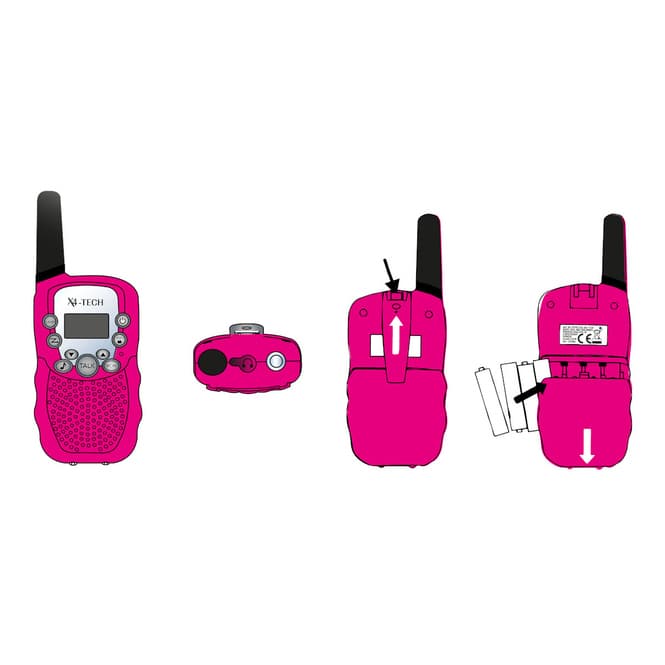 Walkie Talkie 2er Set - pink