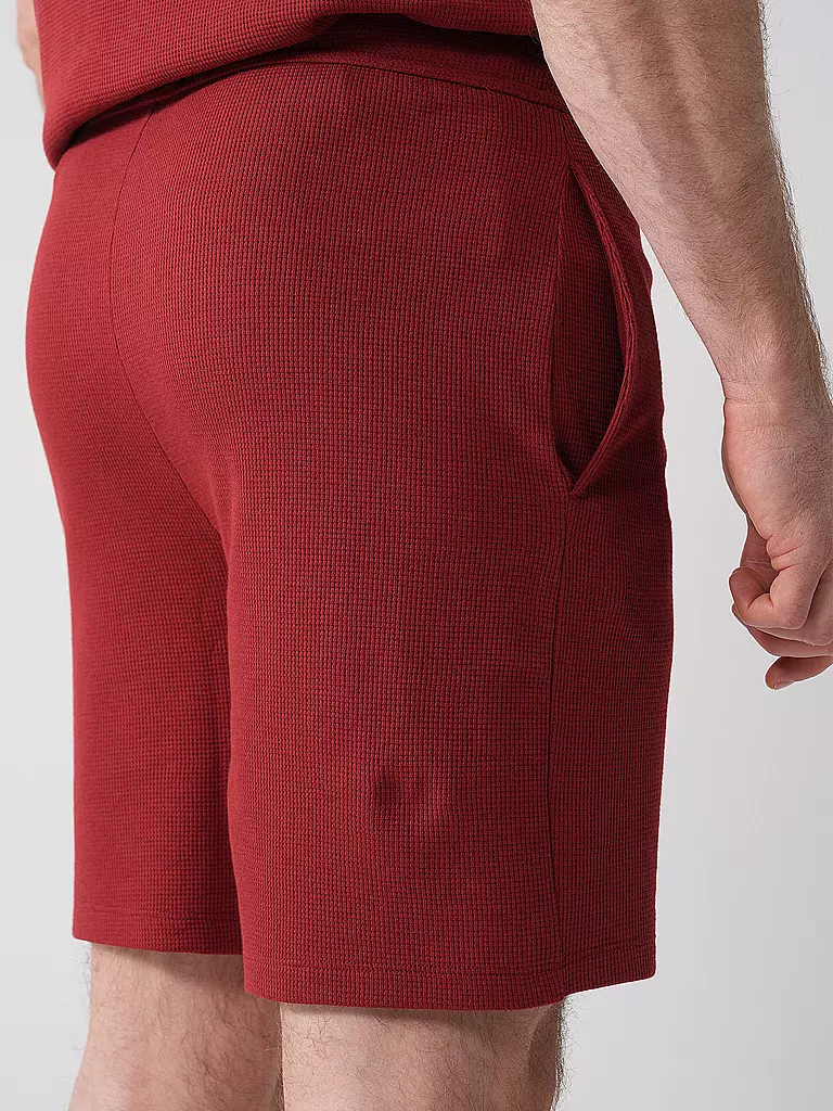 BOSS Loungewear Shorts dunkelrot