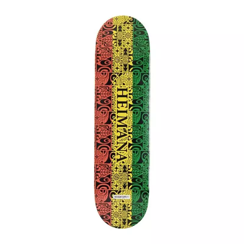 Plateau de skate HEART SUPPLY Heimana Reynolds Pro Tribal Rasta 8.25