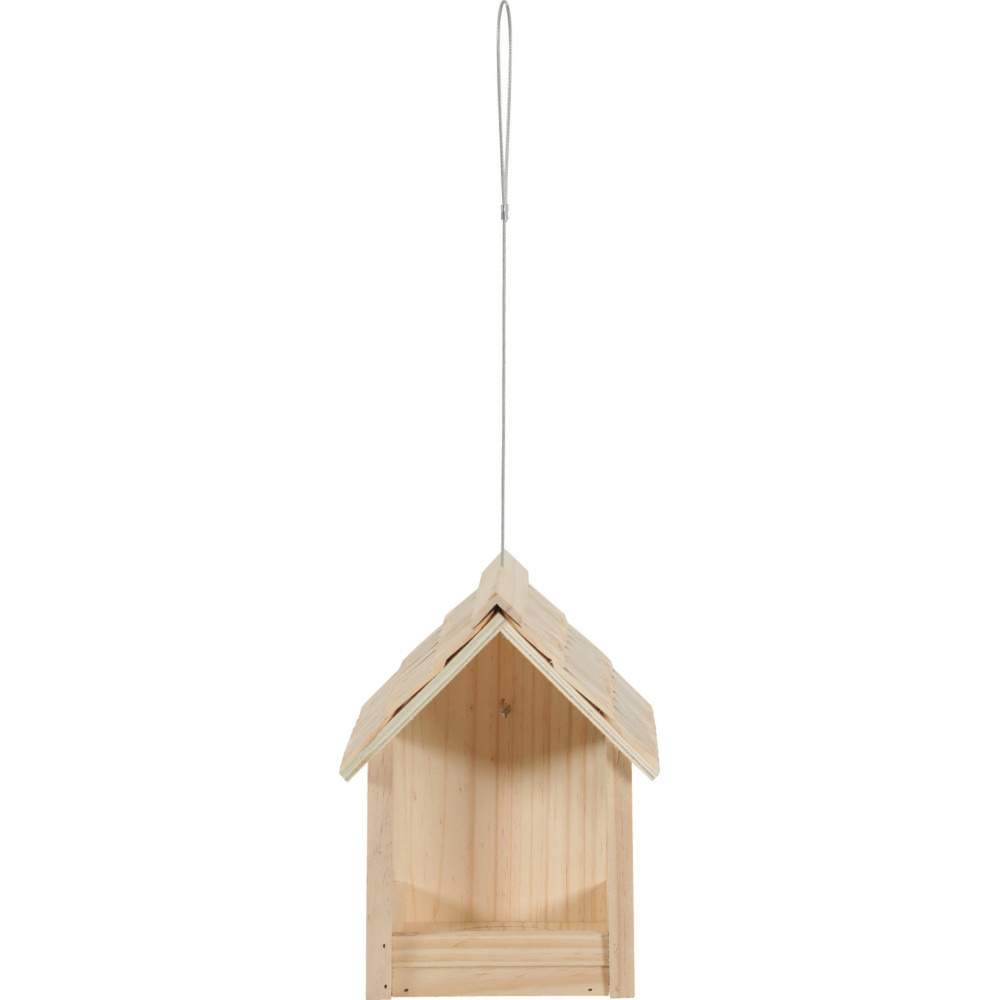 Mangeoire cup grizzli 3 en 1 , toit en bois, pour oiseaux
