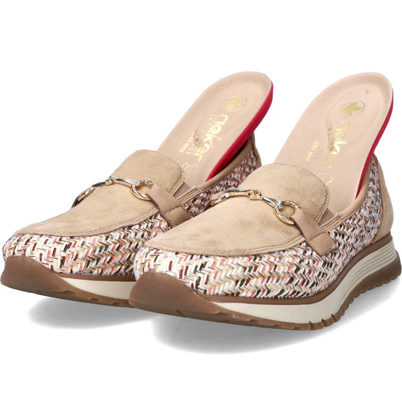 Rieker Instappers Beige Dames