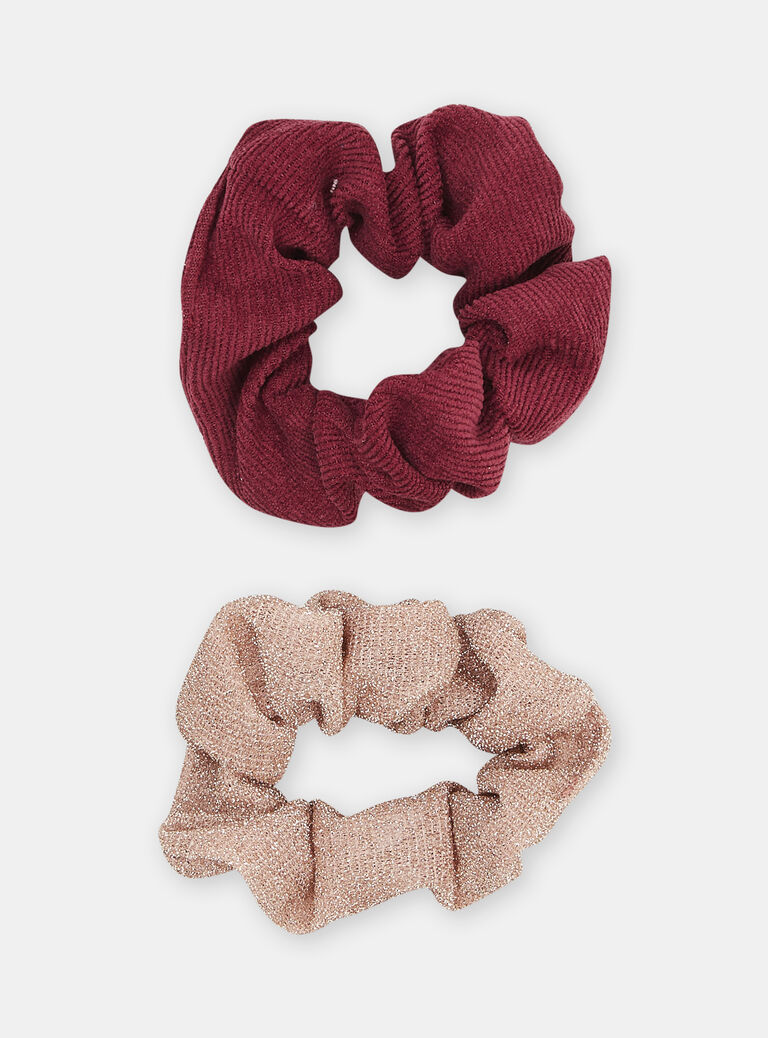 2 chouchous prune fille