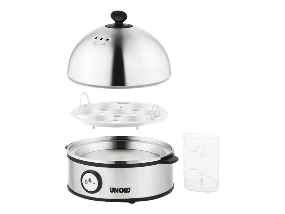 UNOLD 38626 Edel - Æggekoger - 360 W - rustfrit stål/sort