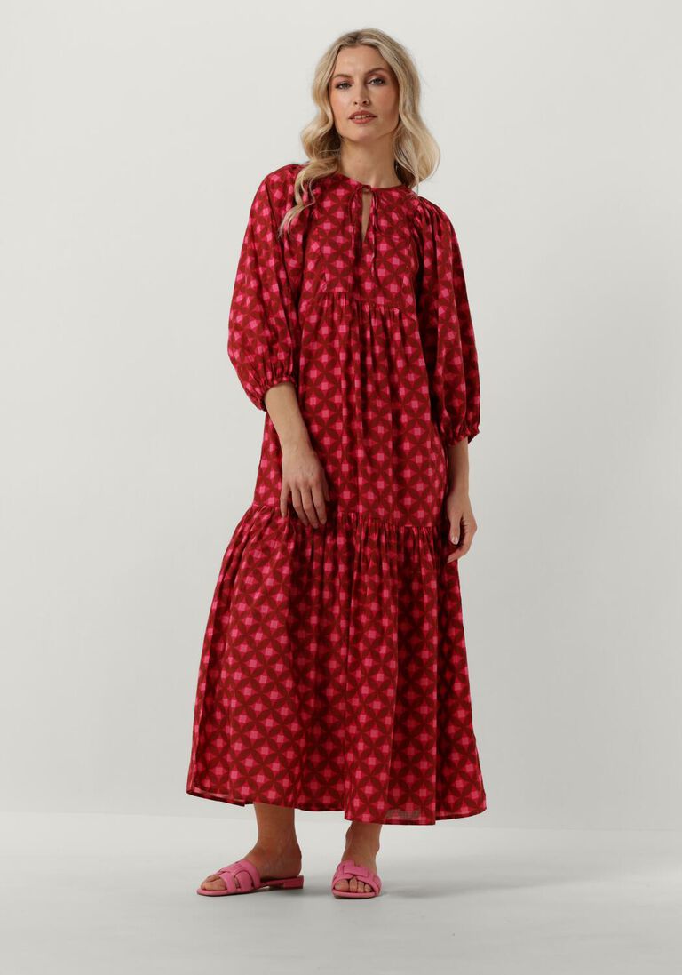 NOTRE-V roze notre-v maxi jurk nv-dente midi dress