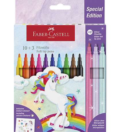 Faber-Castell Filzstifte - 13 st. - Unicorn Pastel