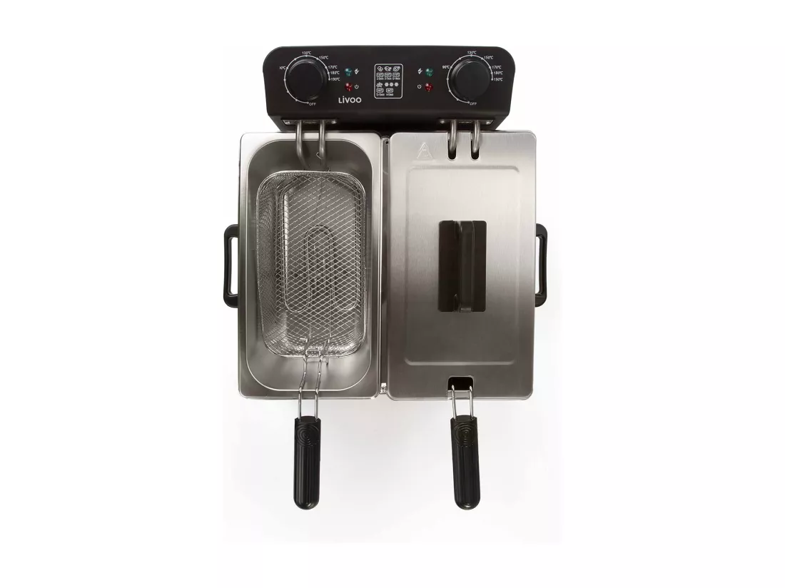 Livoo Friteuse double 2x3l 3300w inox - doc217