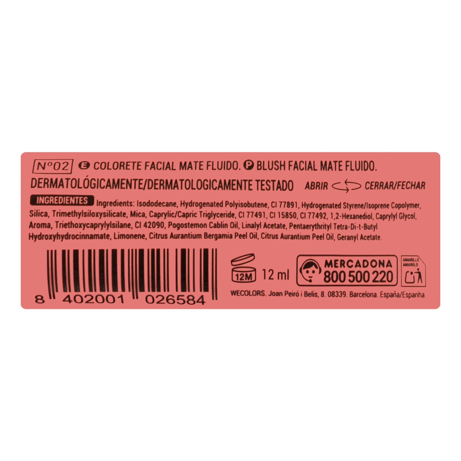Blush fluide mat Deliplus 02 Corail