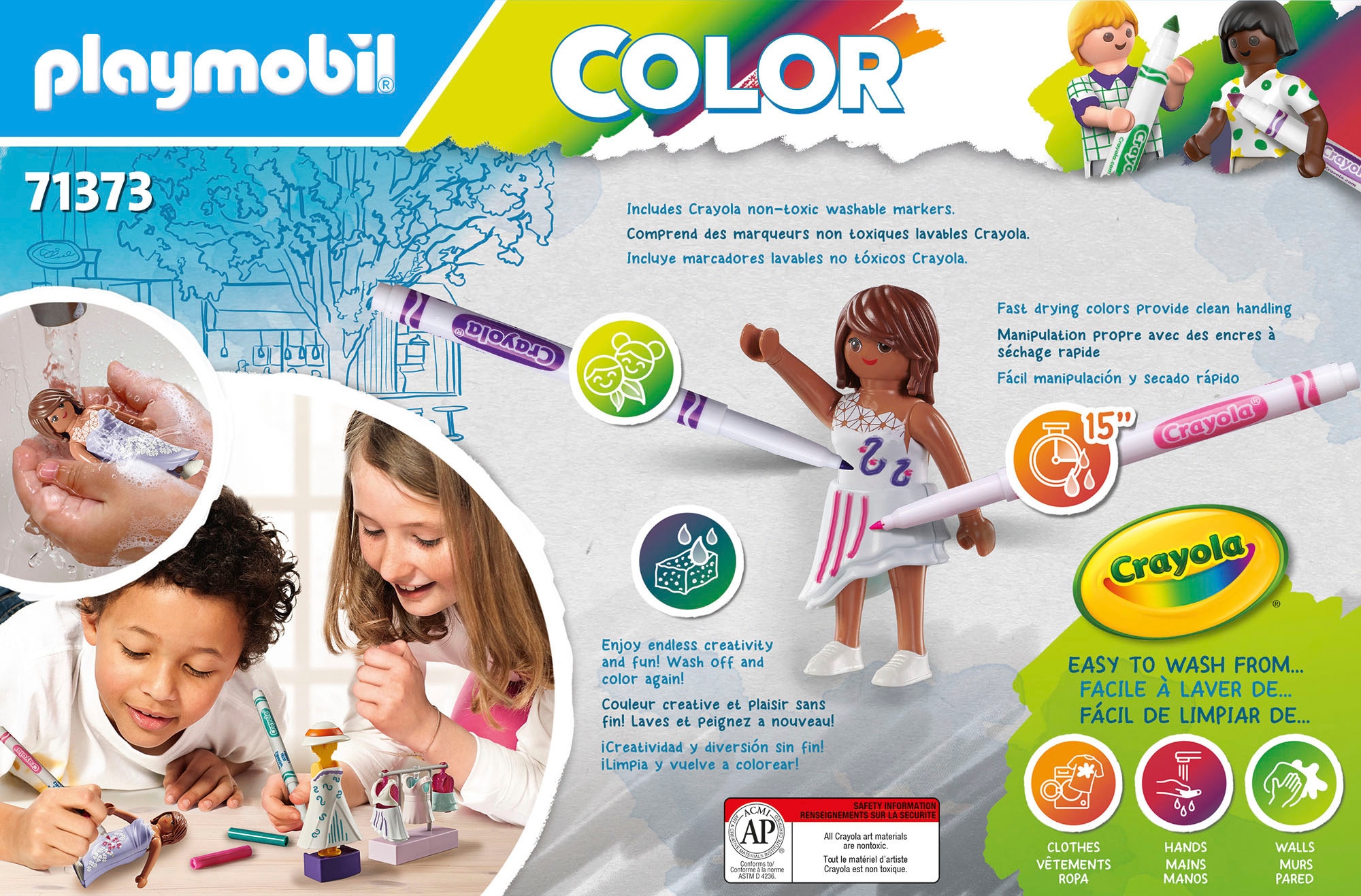 Playmobil® Konstruktions-Spielset »Fashion Design Set (71373), Color«