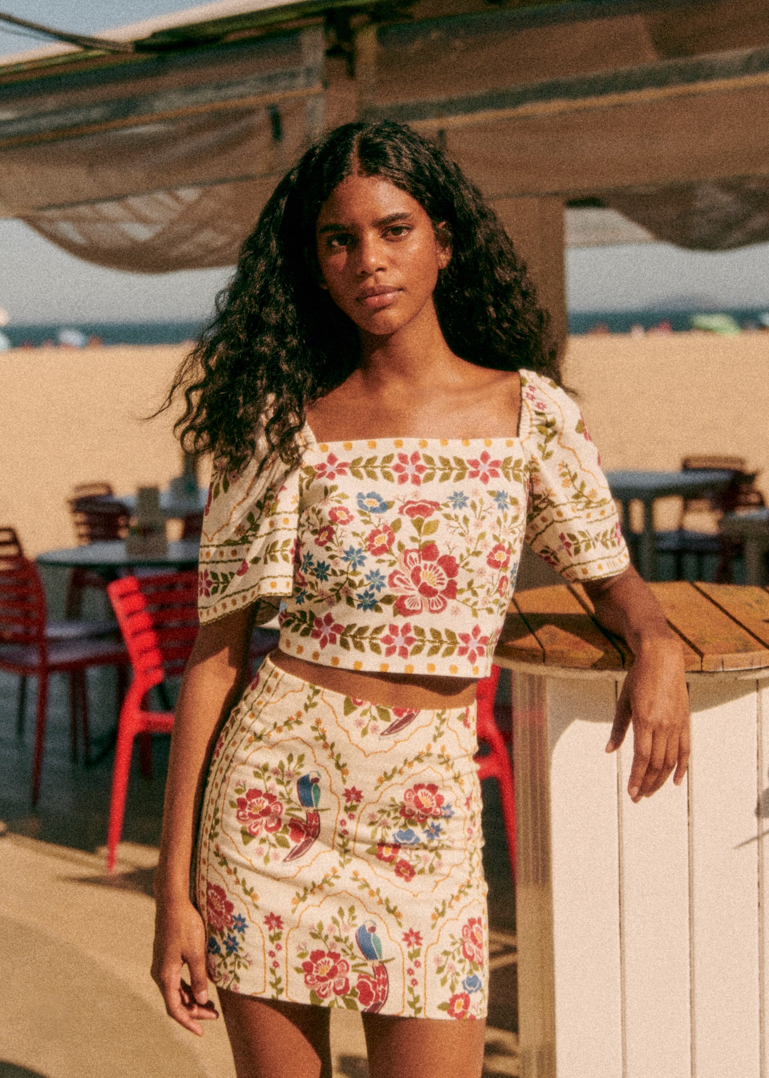 Jupe Malia - Sézane x FARM Rio - Jardim Romântico - E-SHOP/JUPES & SHORTS 5905657