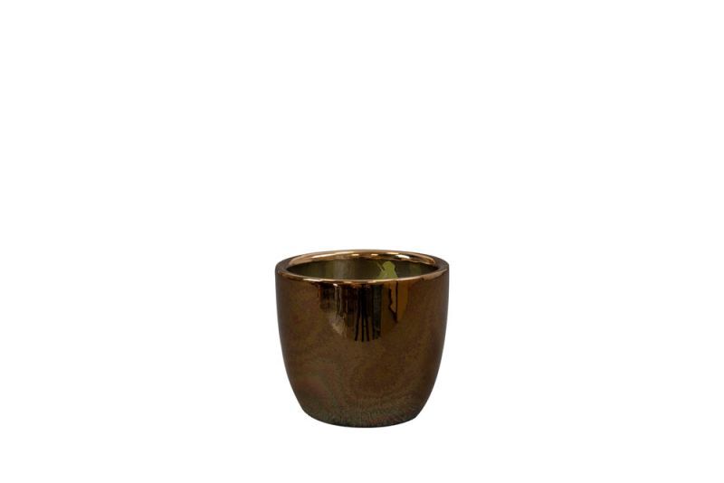 TS COLLECTION Sven - Bloempot - Goud - 8 cm