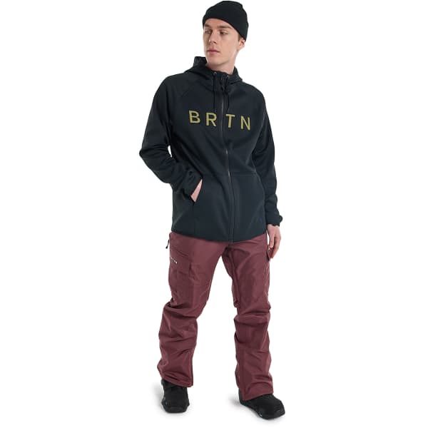 Sweat polaire snowboard BURTON M CROWN WPF FZ TRUE BLACK