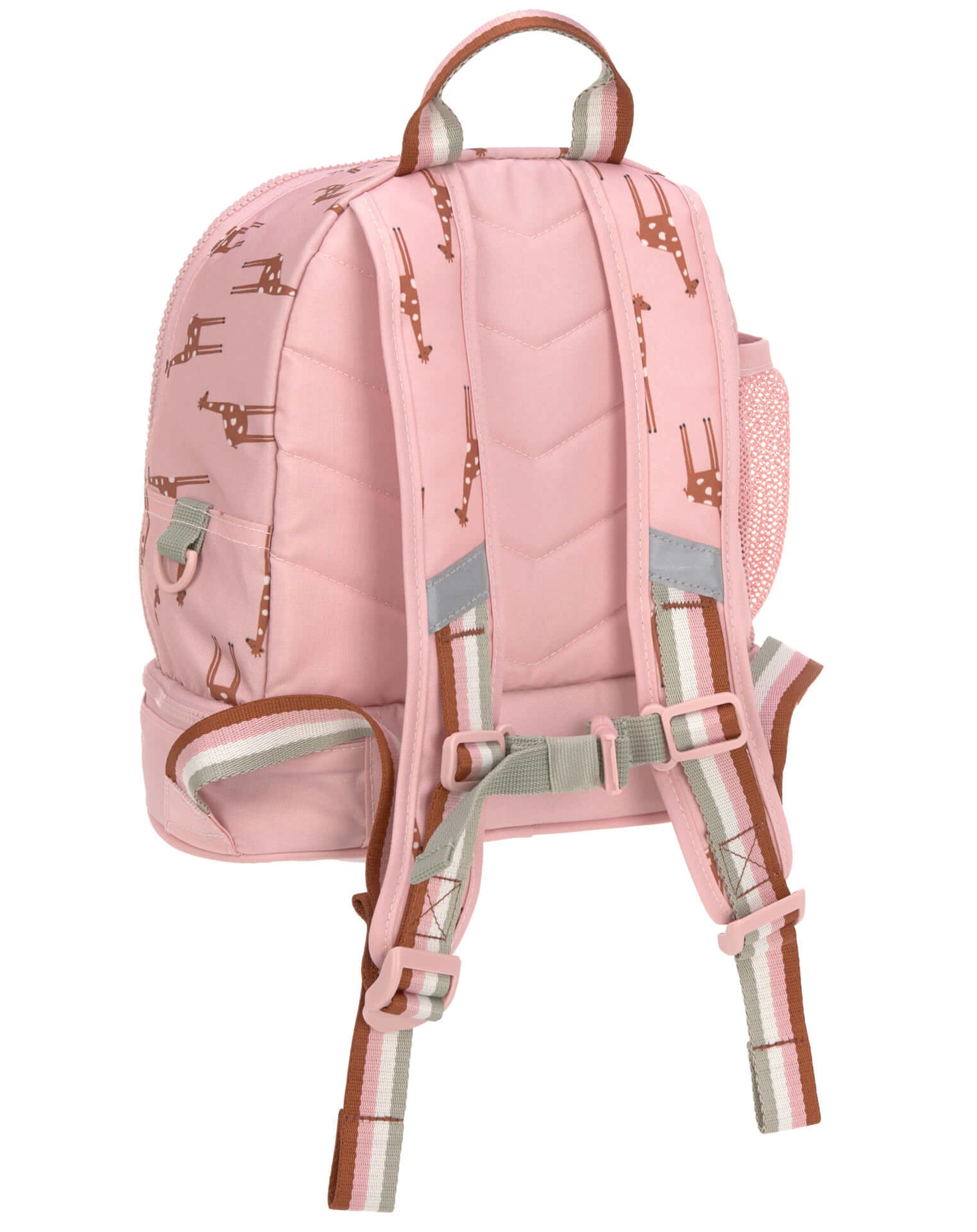 Kindergartenrucksack SAFARI GIRAFFE in rosa