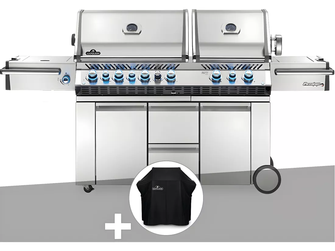 Barbecue à gaz Prestige Pro 825 + Housse de protection - Napoleon