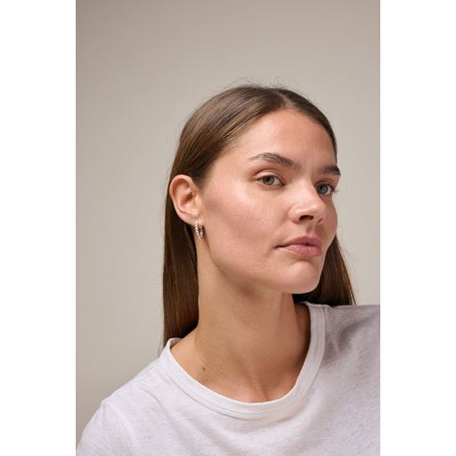 ENAMEL Copenhagen Ball Large Hoops, Silver