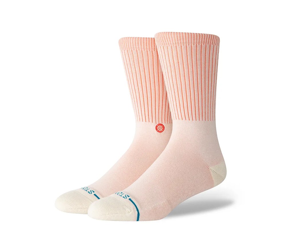 Stance Icon Pop Crew Coral M