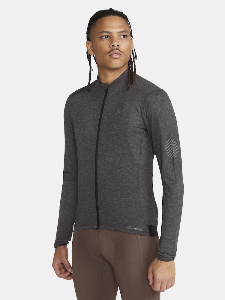 Craft Core Essence Wool LS Cykeltrøje Grå