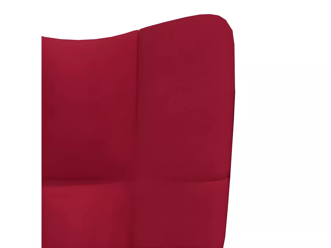 Chaise de relaxation Rouge bordeaux Velours