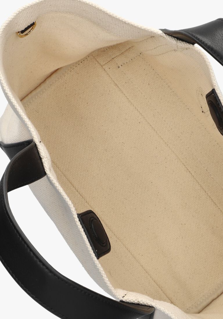 beige anine bing handtas small cara tote