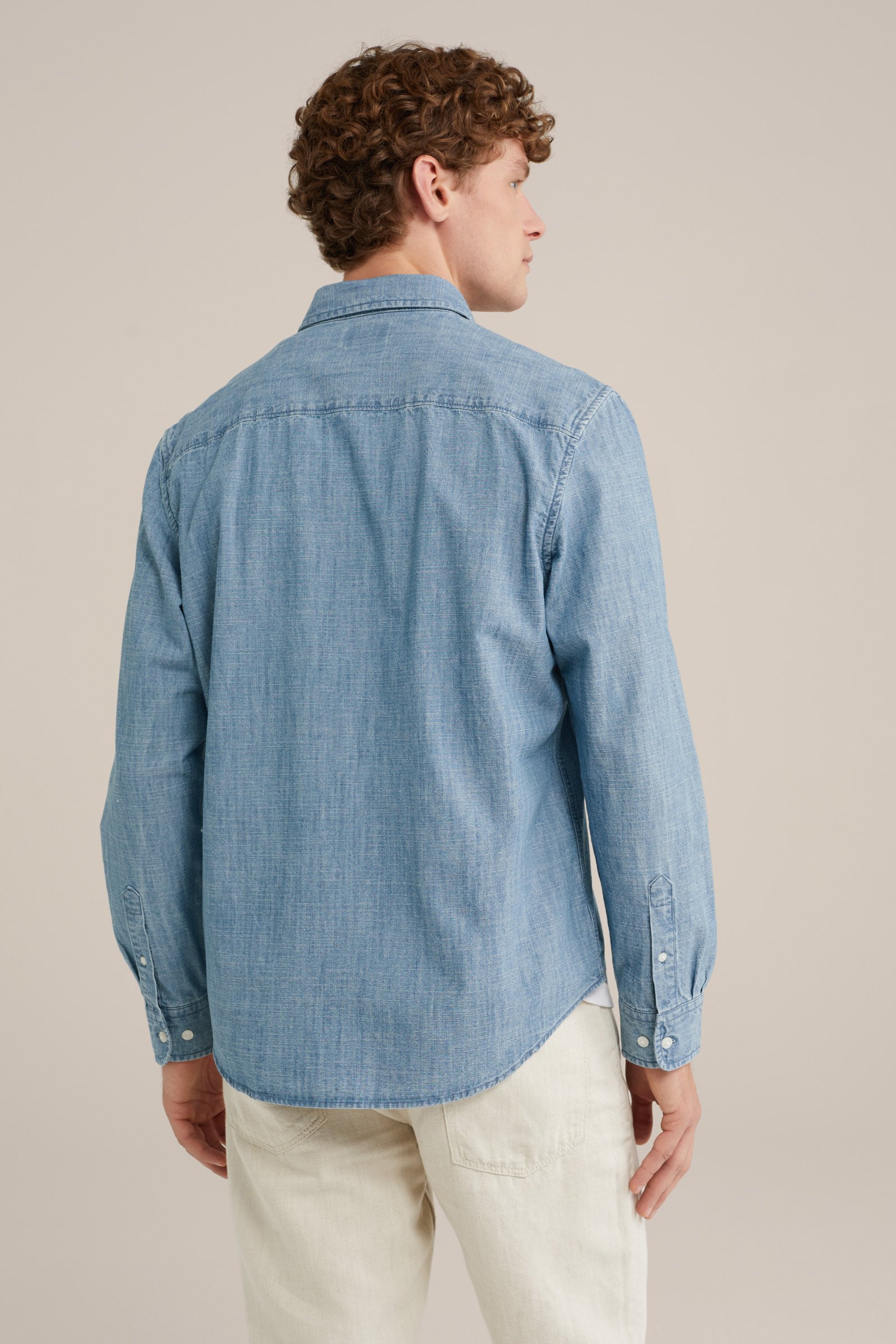 denim blouse WE Fashion Lichtblauw