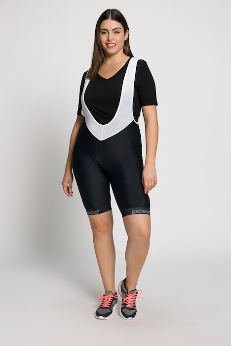 Radfahrhose, Sitzpolster, Mesh-Hosenträger, Gummisaum