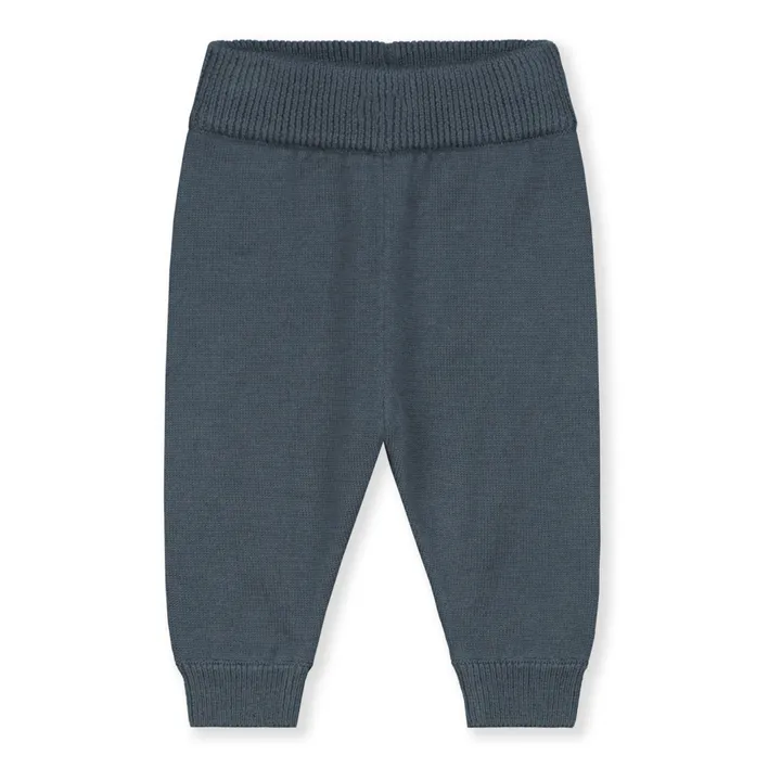Gray Label Jogger Coton Bio Tricot | Bleu gris