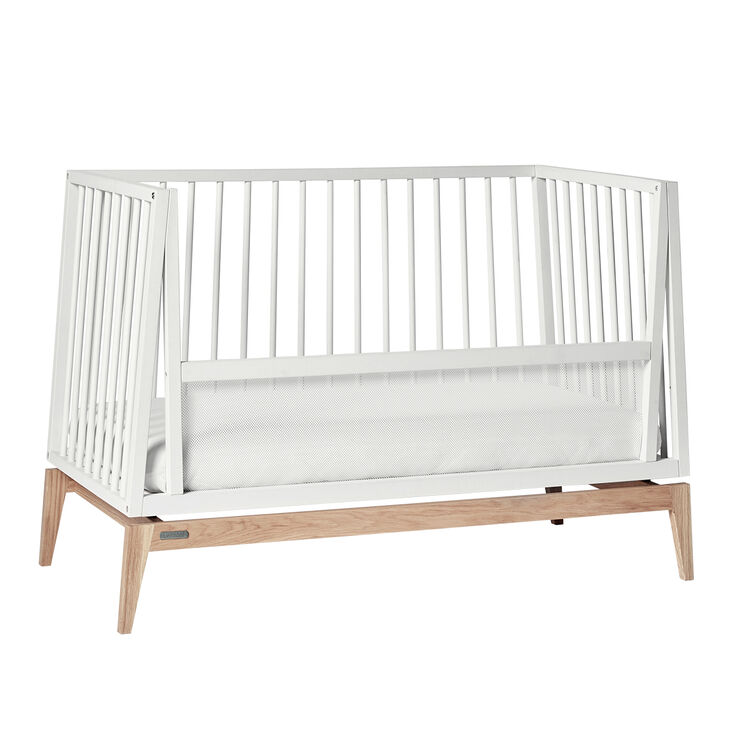 Leander Luna babyseng, 120x60 cm, Hvid/Eg