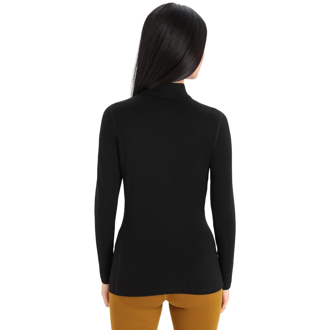 Icebreaker 260 Tech Rollkragenpullover Damen schwarz