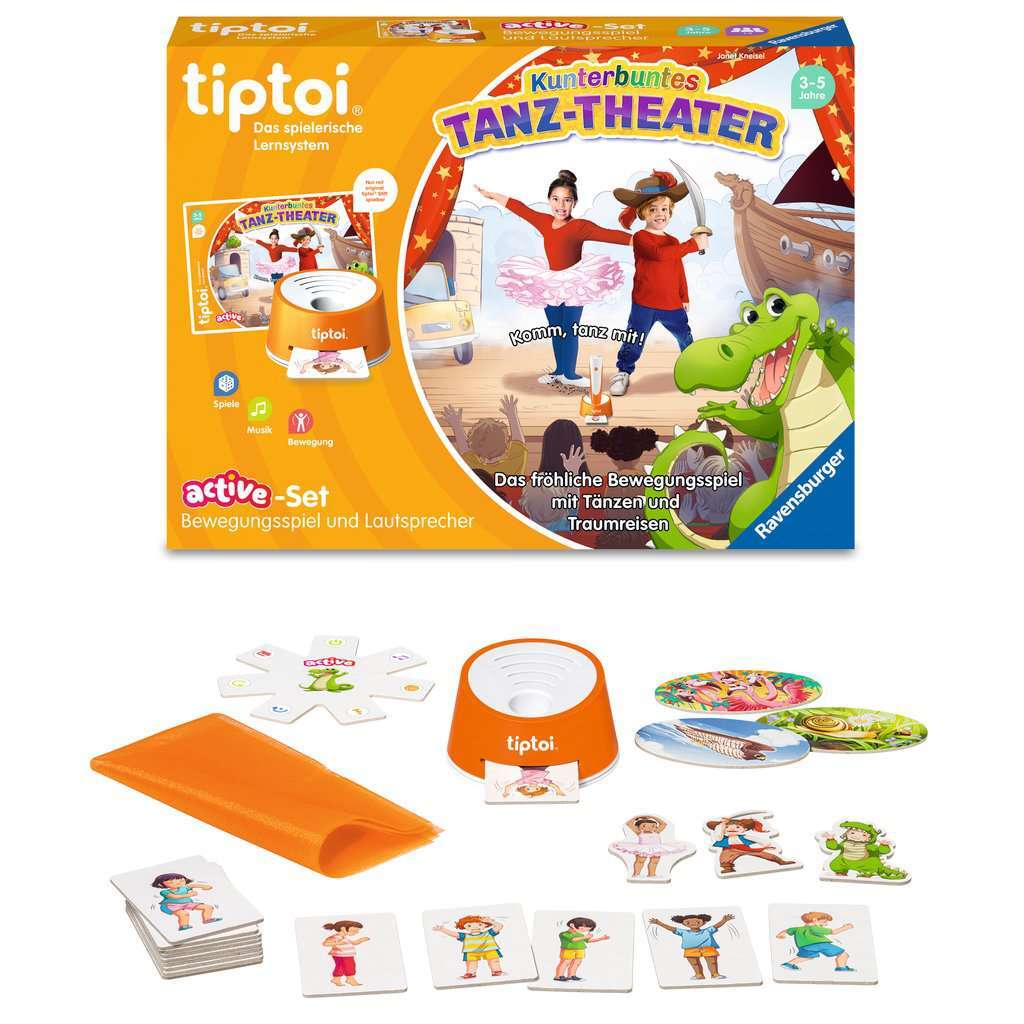 Ravensburger Spiel tiptoi® ACTIVE Set Kunterbuntes Tanz-Theater