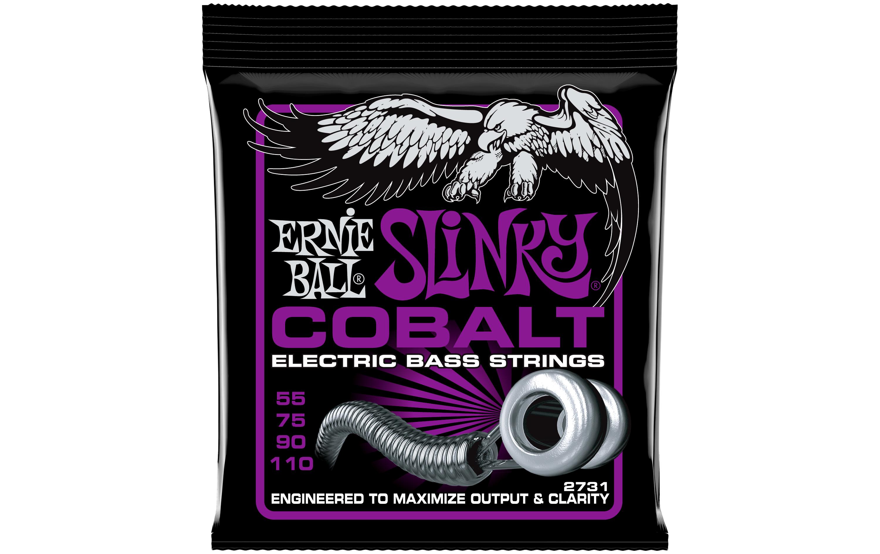 Basssaiten 2731 Slinky Cobalt – Power 55-110Saitensatz für E-Bass