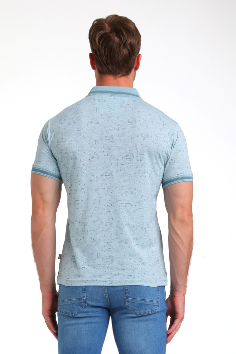 Gabbiano blauwe heren polo