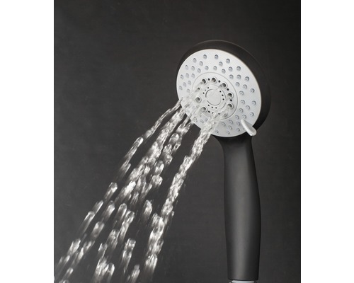 Basano handdouche, Ø 8 cm, 3-voudig verstelbaar, matzwart