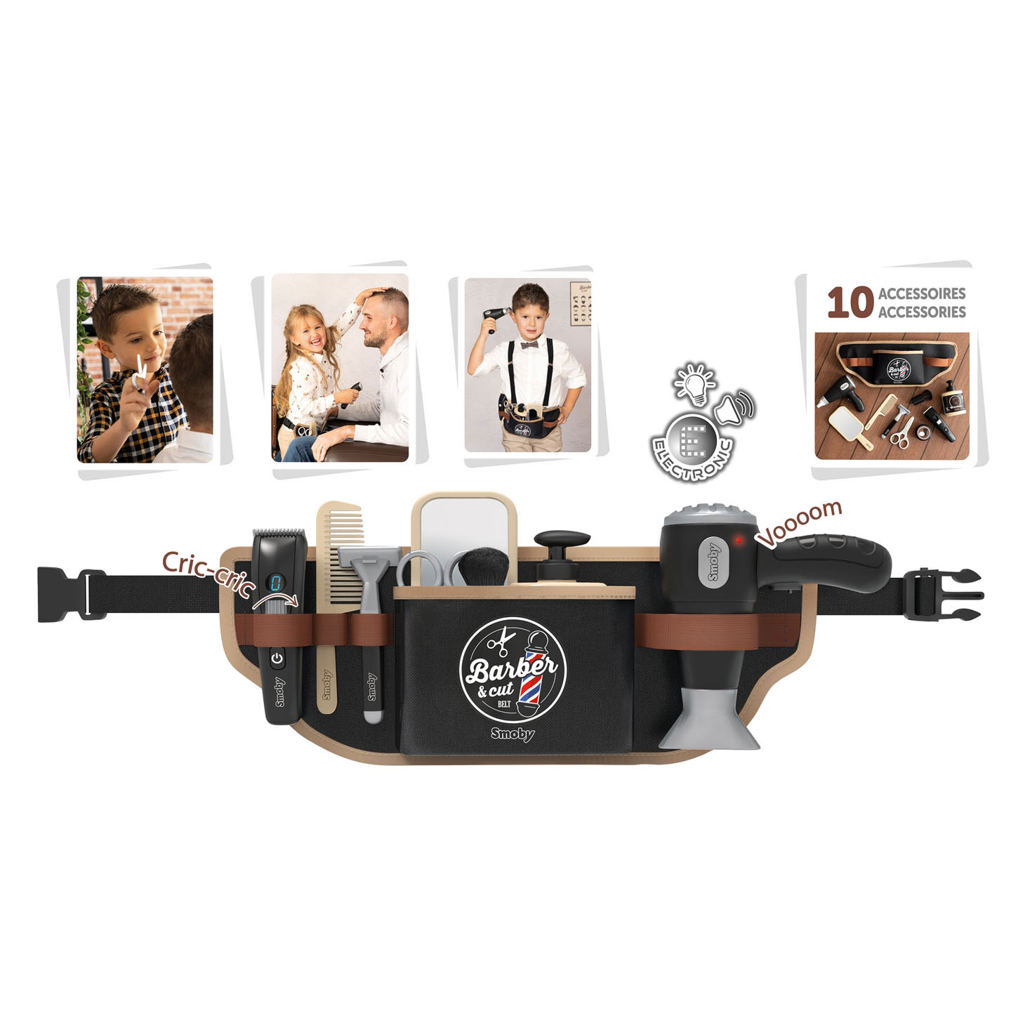 Smoby Barber & Cut Kappersriem, 10dlg.