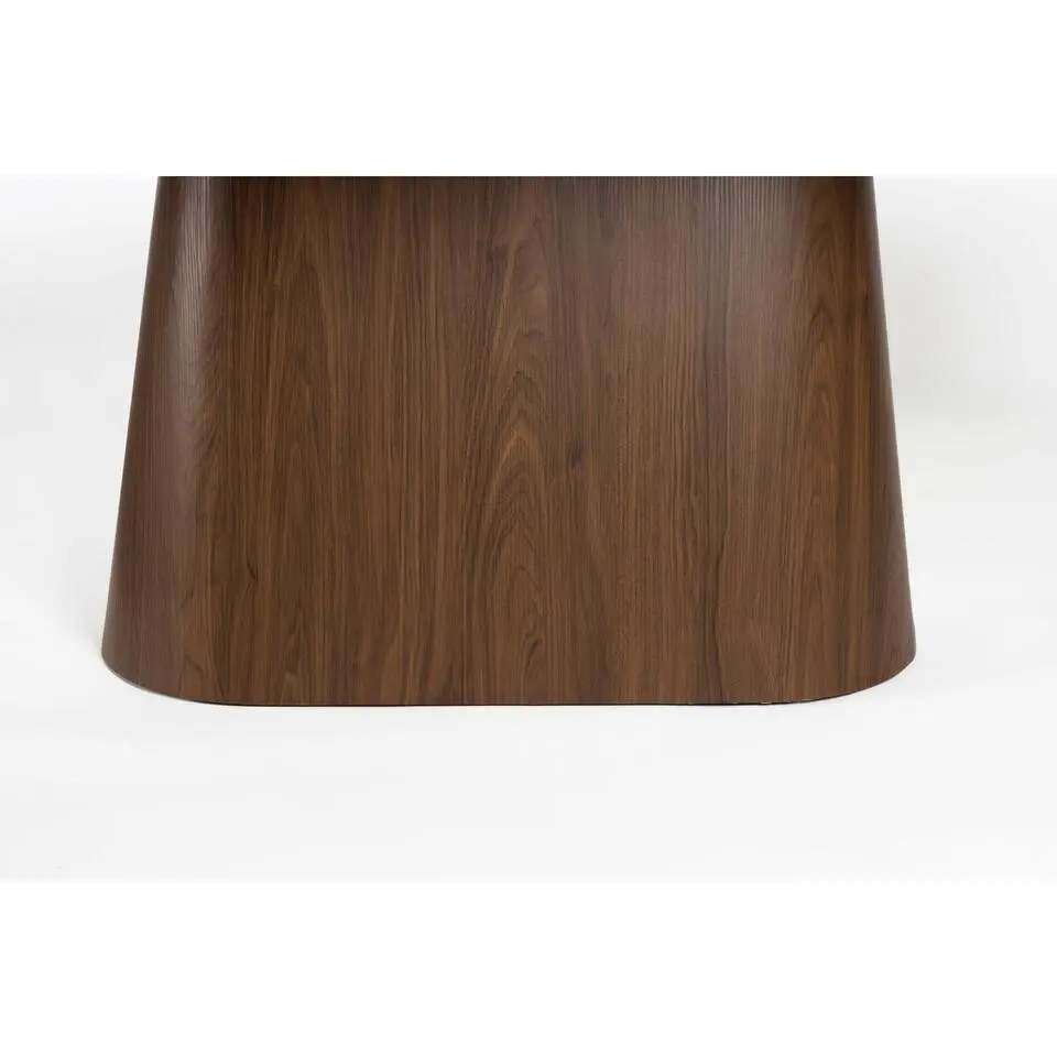 Housecraft Almira Eettafel Ovaal 180 cm Hout Wit/ Bruin donker