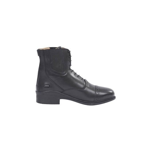 Botas de tornozelo Evolution unissex para adultos em couro, pretas.
