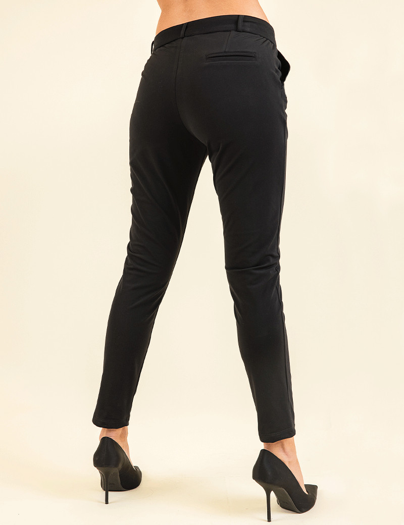 HBT BASICS ESSENTIELS | CHRISTINA UNI PANTALON FEMME NOIR/NOIR