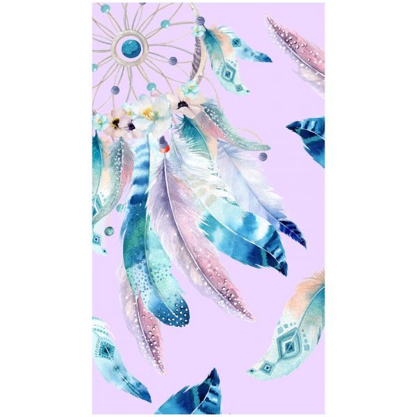 Casa de Praia Toalha de Praia Microfibra com Dream Catcher 180 x 100 cm Rosa