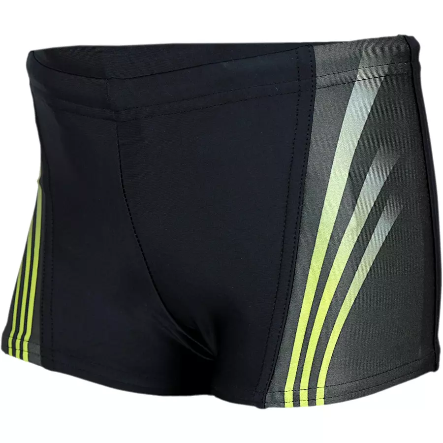 Aquarti Jungen Schwimmhose Kontrastfarbige Einsätze schwarzgrün