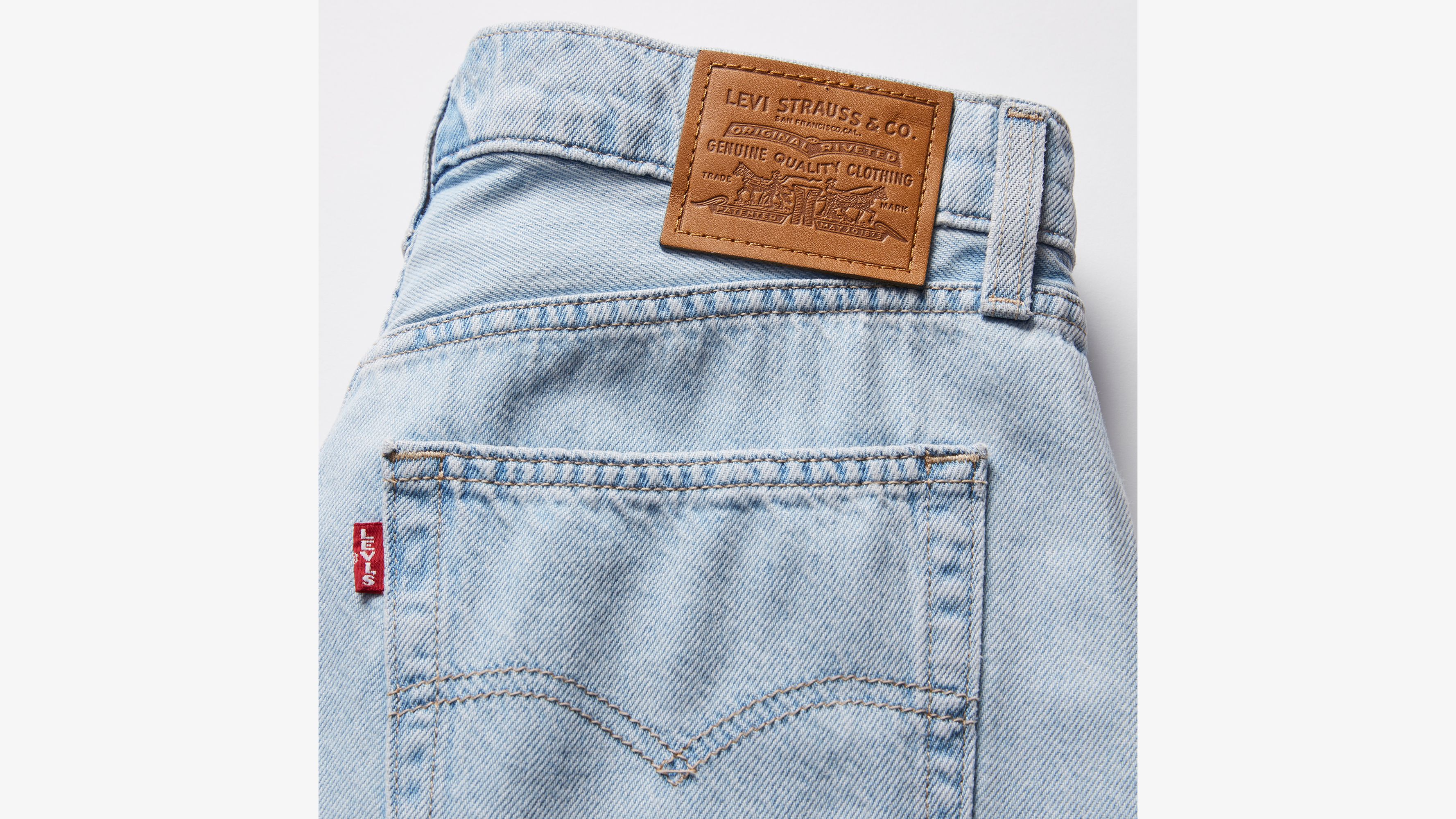Jean Baggy Dad Wide Leg Lightweight - Never Going To Change - Bleu