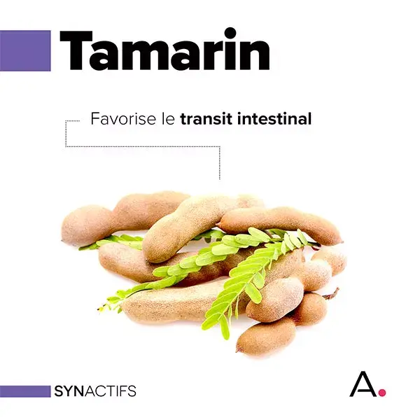 Aragan - Synactifs - Transitactifs® - Trânsito Intestinal - Tamarindo - 20 cápsulas