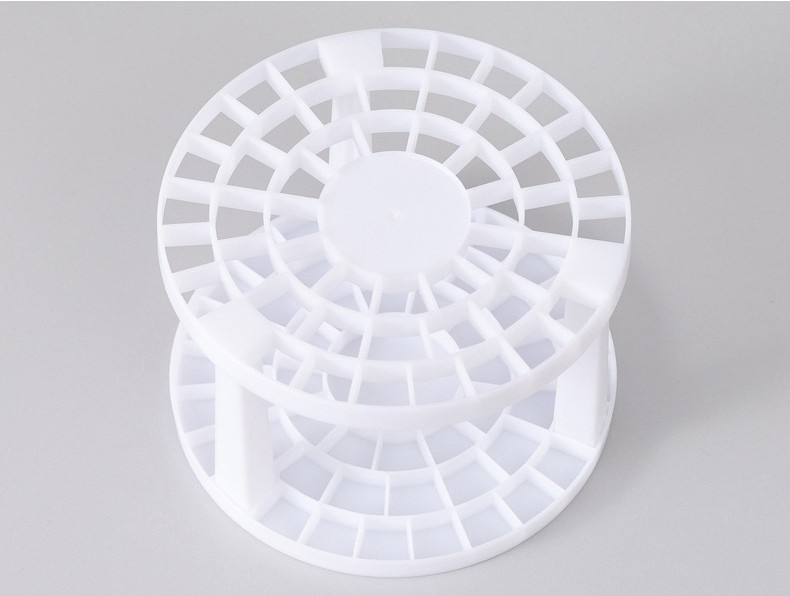 (Ø14cm) Beauty Make Up Pinsel Organizer Kosmetikpinsel Ständer 48 Fächer - Weiss