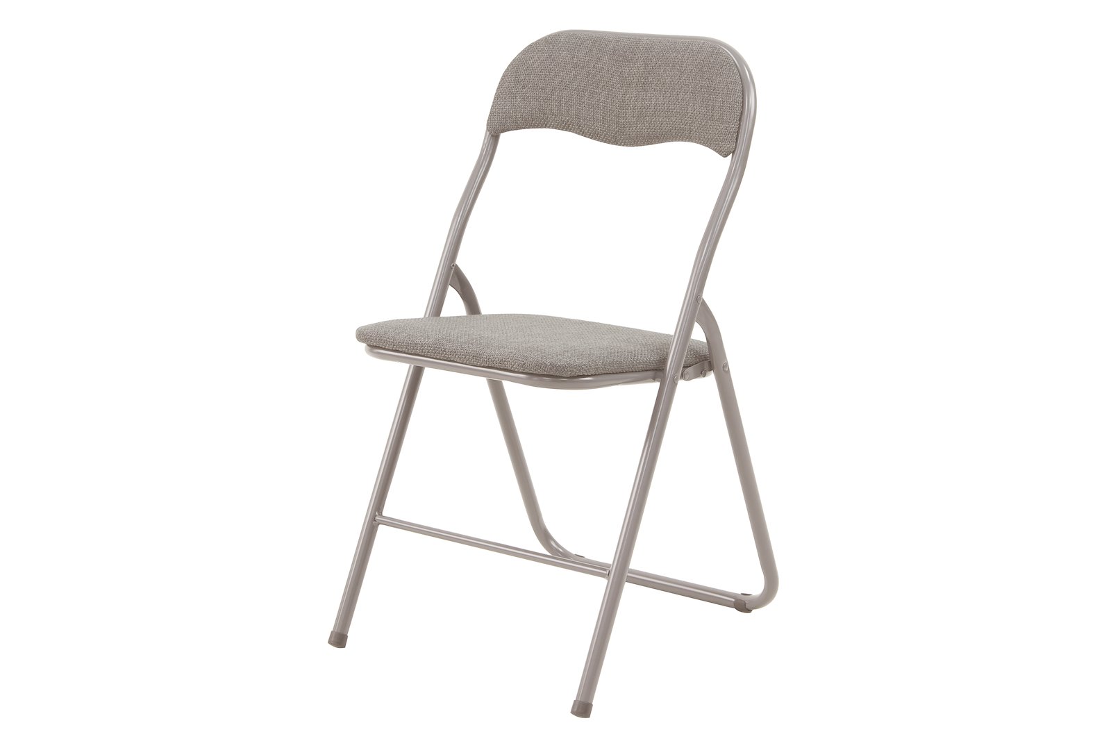 Straight klappstol Beige med beige tekstil