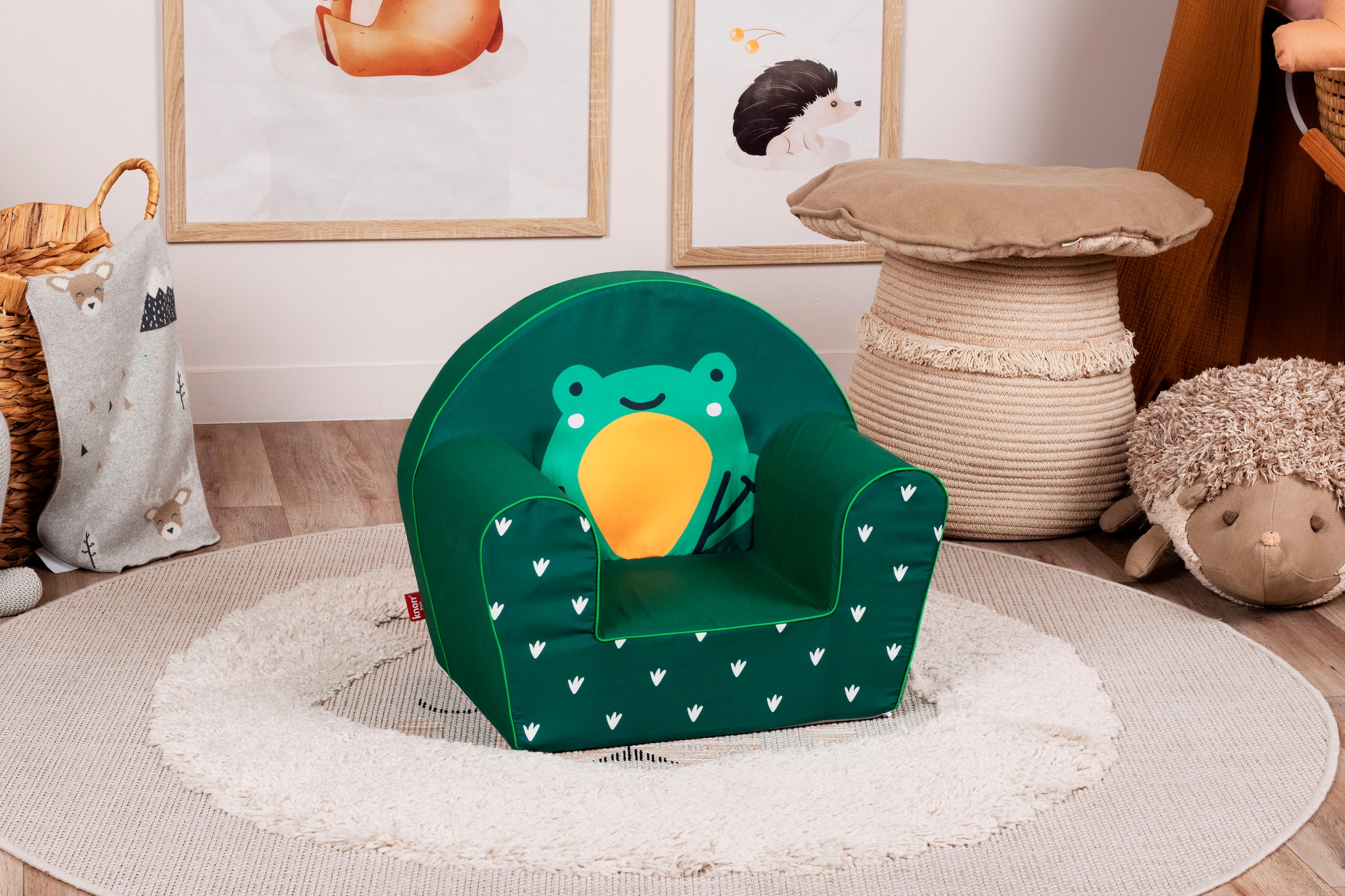 Knorrtoys® Sessel »Green frog« für Kinder; Made in Europe