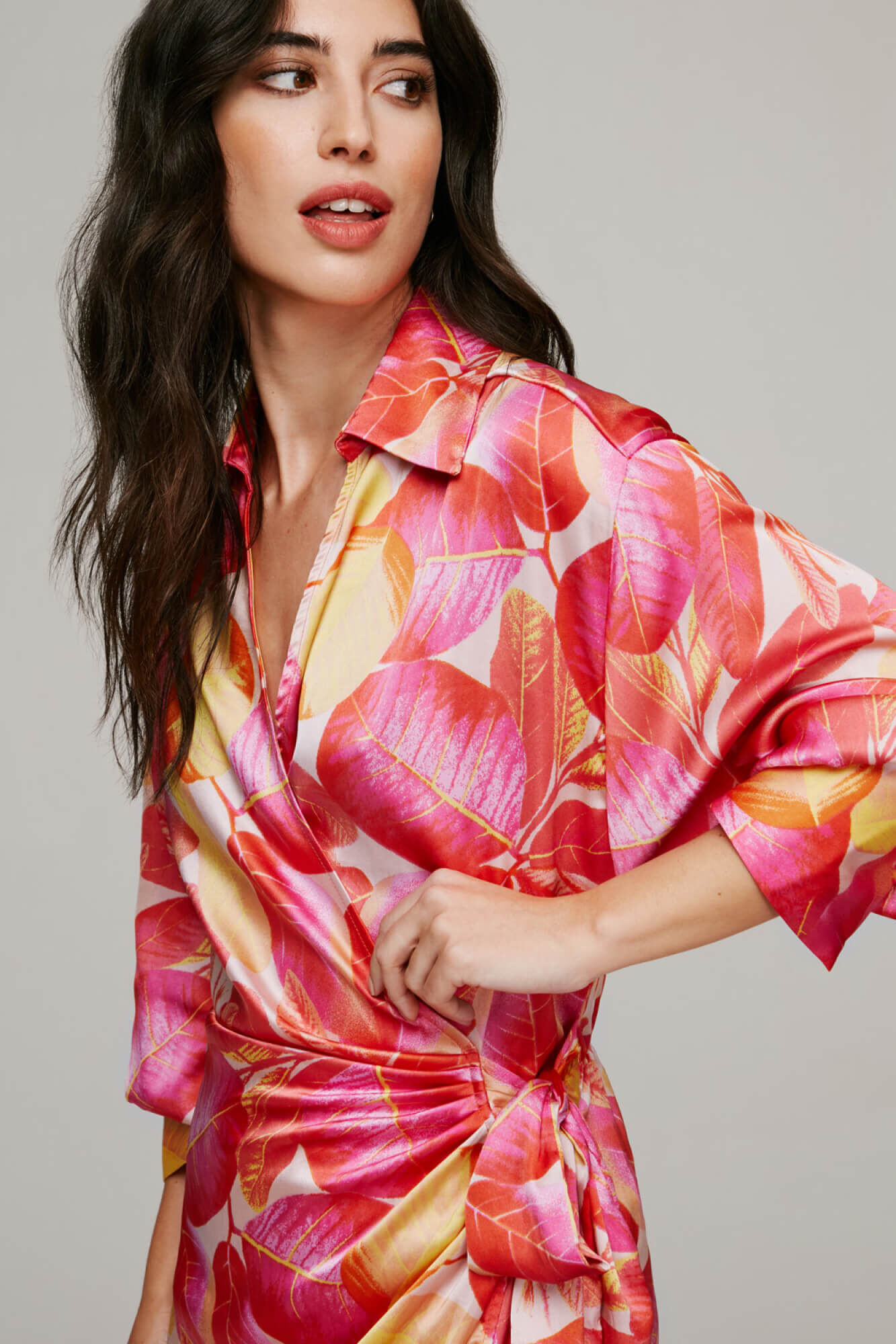 Vestido fluido Lazada - Laranja