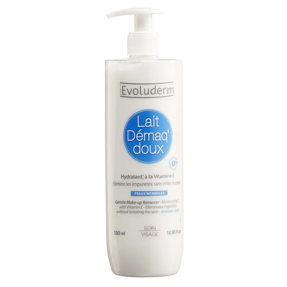 Lait démaquillant Evoluderm peaux normales 500 ml