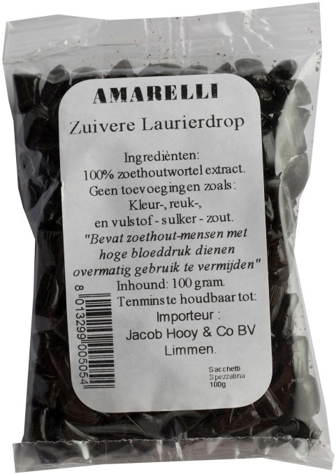 Jacob Hooy Laurierdrop Zakje Brokjes 100gr