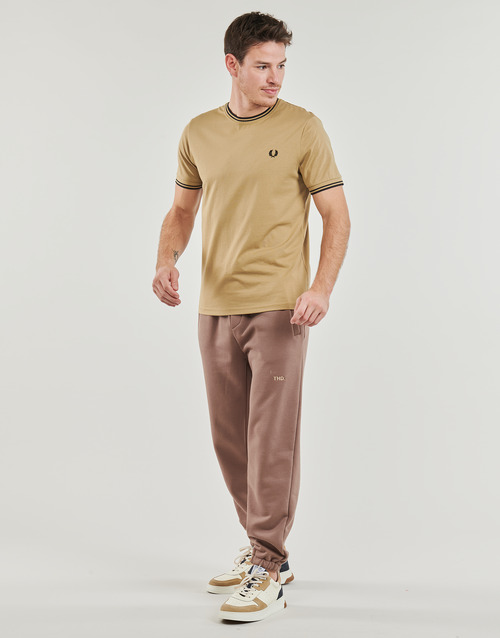 Fred Perry - TWIN TIPPED T-SHIRT - Beige / Noir