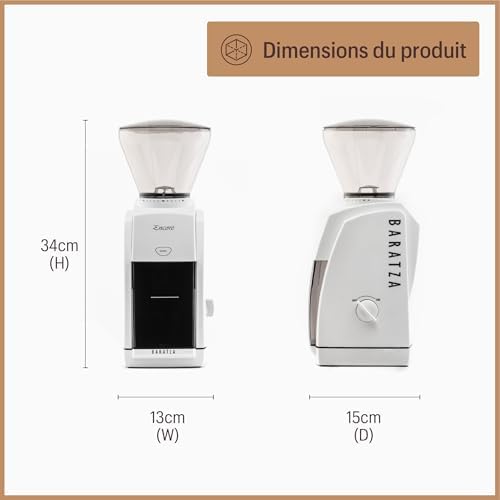 Baratza   Encore 230V Coffee Grinder   Moulin à café électrique, Blanc : Cuisine et Maison